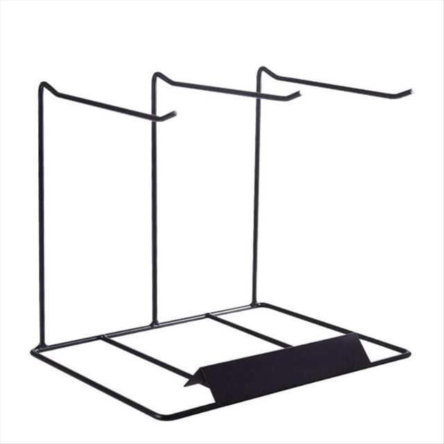 Soporte Simple para Pendientes, Estuche para Collares Colgante, de Almacenamiento de Collares de Metal, Estante para Presentación de Joyería Negro