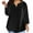 Black, variant on LYXSSBYX Long Sleeve Shirts for Women Plus Size Tops for Women Sexy V-Neck Blouse Solid Casual Loose Long Sleeve Blouse