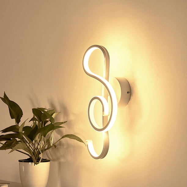 XWSHYW Utensilios y Gadgets de Cocina. Lámpara de Pared Led Moderna de 22W con Notas Musicales, Lámpara de Pared para Cabecera, Accesorio de Ee. Uu. Uu.