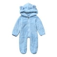 thumbnail image 3 of Mercatoo Baby Winter Outwear Jumpsuit Boy Warm Hooded Romper Coat and jacket Girls Bear Hoodies for 1 to 18 Months, 3 of 9