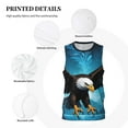thumbnail image 3 of Pofeuu Night Sky Forest Bald Eagle Print Basketball Jersey, Shirts for Men Youth Basketball Jersey Crew Neck-4X-Large, 3 of 6