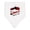 White and Black, variant on Inktastic My Nana Loves Me with Cute Ladybugs Baby Bandana Bib