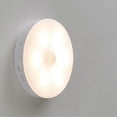 thumbnail image 5 of Puck Light LED Motion Sensor Closet Lights USB Rechargeable Under Cabinet Counter Lighting Night Light (Warm White)6Pc, 5 of 5