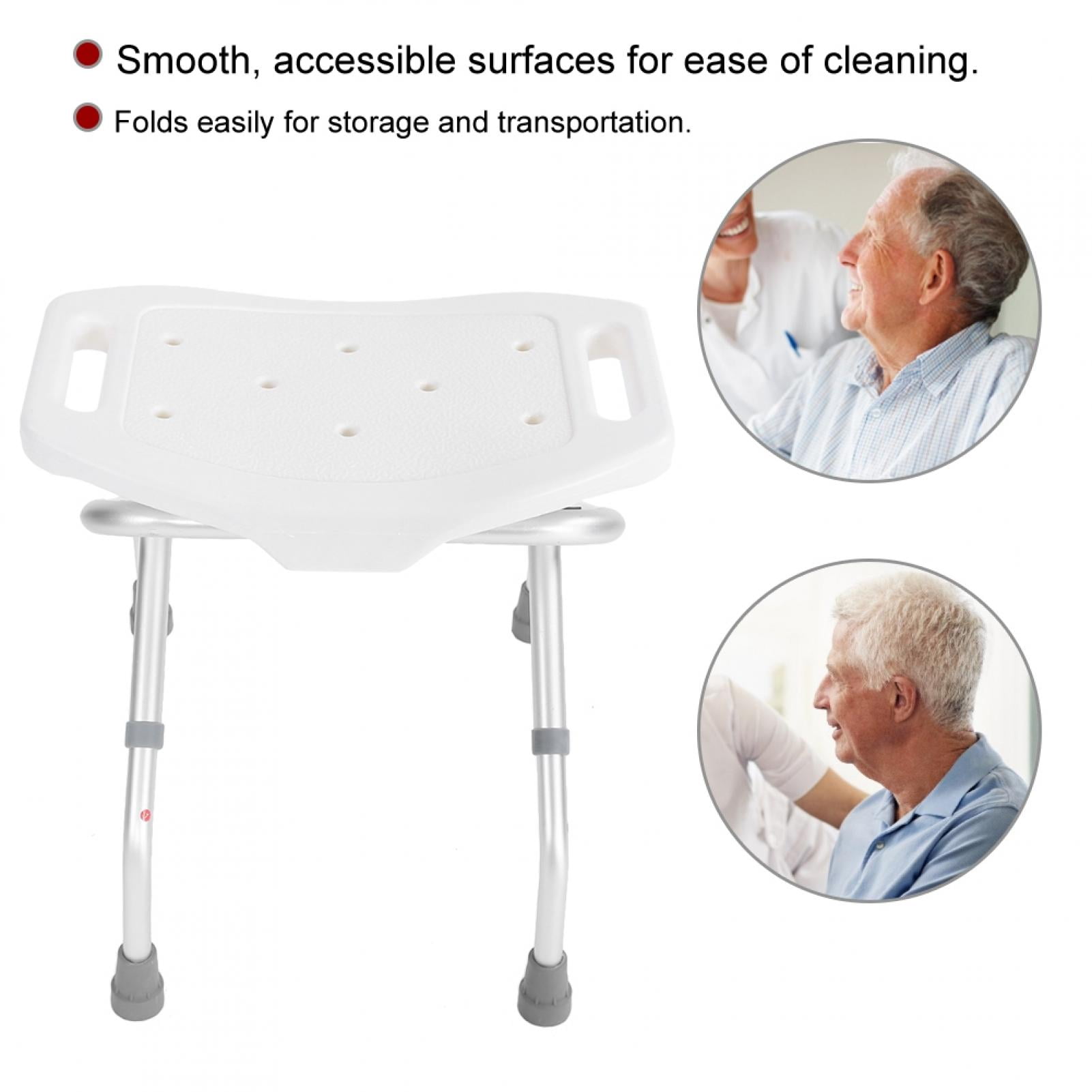 Henmomu Folding Shower Stool,Folding Shower Seat,Folding Bath Shower Seat Bathroom Chair