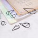thumbnail image 5 of 250 Piezas Clips De Papel Negros Lindos Clips De Papel En Forma De Lágrima De Acero Inoxidable Para Papelería De Oficina Útiles Escolares Invitaciones De Boda Scrapbooking Manualidades Marcapáginas Pl, 5 of 5