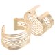 thumbnail image 1 of NUOLUX 2Ud Brazaletes De Metal Dorados Con Entrelazado Ajustable Para Look, 1 of 6