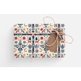 thumbnail image 2 of Scandi Christmas Wrapping Paper Roll Scandinavian Christmas Swedish Christmas Wrapping Paper, 58x23in Christmas Gift Wrapping Roll Simple Deer, 2 of 5