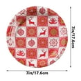 thumbnail image 3 of Disposable Painted Paper Plates For Christmas Parties Water Proof Oil Draining Thickened Sturdy Based Pulp, 3 of 6