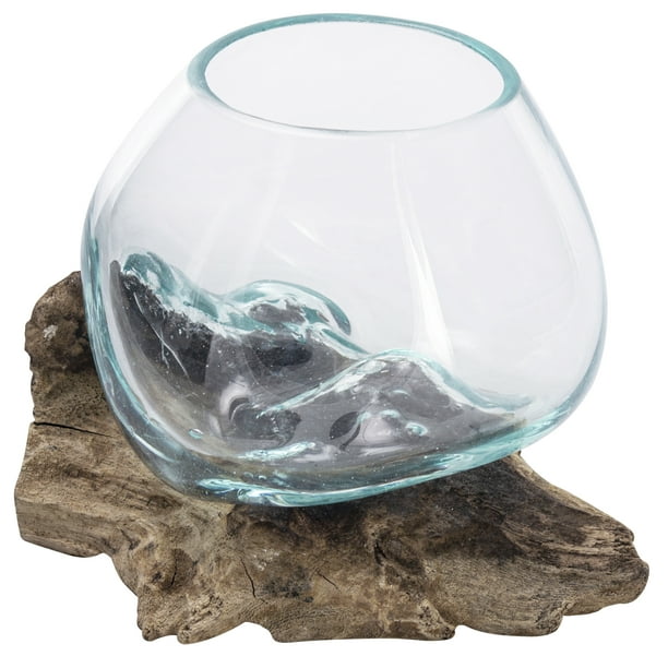 Mygift Mini Natural Driftwood And Molten Glass Bowl Tabletop Plant Terrarium Com - Melted Glass And Wood Terrarium Mygift Mini Natural Driftwood And Molten Glass Bowl Tabletop Plant Terrarium Com - Melted Glass And Wood Terrarium