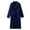 Navy, variant on VANLOFE Unisex Warm Pajamas Household Clothes Solid Bathrobe Lengthened Night-robe Man's Nightgown Casual Robes Mint Green Robes Sleepwear for Woman 2XL