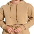 thumbnail image 2 of PENGXIANG Women‘s Cropped Hoodies Solid Color Drawstring Crop Sweatshirts, 2 of 6