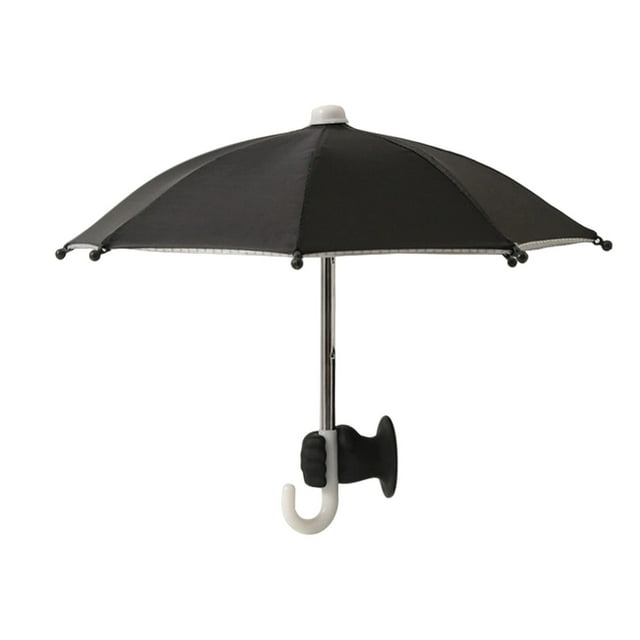 Leodye Support de Téléphone à Ventouse avec Parapluie - Protection Extérieure contre le Soleil/la Pluie