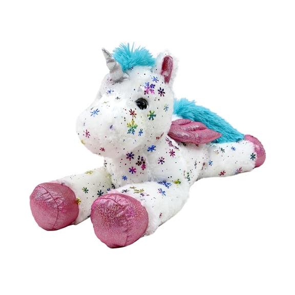 Floppy Snowflake Pegasus Christmas Plush, White, 10", by Holiday Time