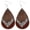 E, variant on Jewelry VerPetridure Womens Leopard Leather Earrings Teardrop Dangle Earrings Leaf Earrings