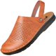 thumbnail image 1 of Xishao Sandalias para Hombres Tallas Grandes Sandalias de Cuero con Punta Abierta Sandalias de Playa de Verano Zapatos con Agujeros Zapatillas Casuales Sandalias de Pescador Xishao ropa, 1 of 2