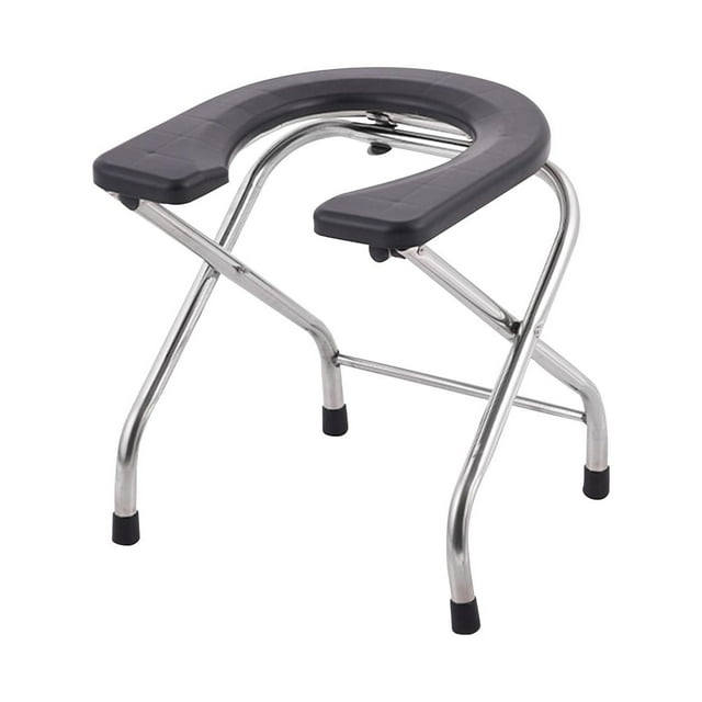 Foldable Toilet Seat Homecare Anti Slip Pad under The Stool Leg Multifunctional Height 40cm