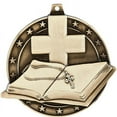 thumbnail image 2 of Open Bible Medals, 2" Gold Diecast Open Bible Medal Award 5 Pack, 2 of 2