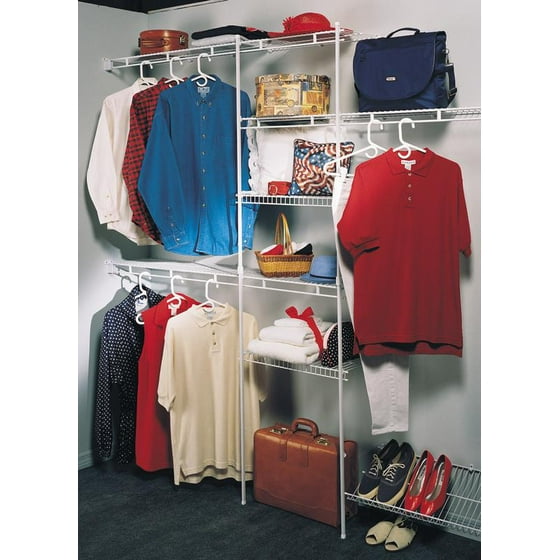 Closetmaid Closet Organizer Kit with Shoe Shelf, 5' to 8'