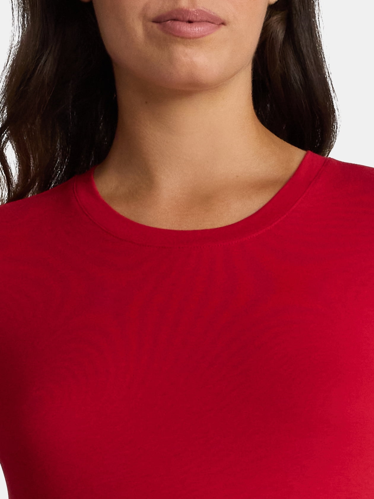 Time and Tru Women's Maternity Non Shirred Tee with Short Sleeves, Sizes S-XXL