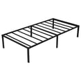 thumbnail image 4 of Twin Size Bed Frame: Heavy Duty Mattress Platform - Easy Assembly Bed Frame with Under Storage Space for Apartments And Bedrooms, Black, 4 of 5