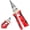 Red, variant on 8 IN 1 Wire Strippers Twister with Electricity Measurement Function,Multifunctional Wire Stripping Pliers for Cutting and Pulling Wires Cable Scissors,Scraping and Pressing with Voltage Test (Green)