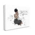 thumbnail image 3 of Stupell Industries Queen Of Caffeine Girl Graphic Art Gallery Wrapped Canvas Print Wall Art, Design by Alison Petrie, 3 of 7