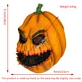 thumbnail image 2 of Hogar y jardín, Máscaras de fiesta, Tocado de calabaza para Halloween, Material para máscara de terror, Fiesta de disfraces de rol, Tocado de calabaza para Halloween, 2 of 2