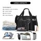 thumbnail image 5 of Fotbe Geometric Lines Dog Art Bolsa de Viaje con Estampado, Bolsa de Fin de Semana para Mujer con Compartimento para Zapatos, Bolsa de Gimnasio con Bolsillo Húmedo, 5 of 7