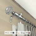 thumbnail image 5 of InStyleDesign  Sadie 1 inch Diameter Adjustable Curtain Rod Light Gold 48 to 84 inches Gold Finish, 5 of 5