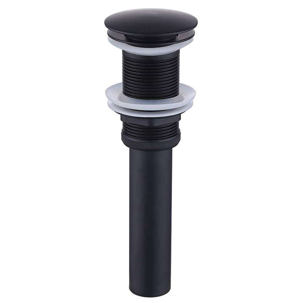 KES Bathroom Sink Drain without Overflow Vessel Sink Lavatory Vanity Pop Up Drain Stopper Matte