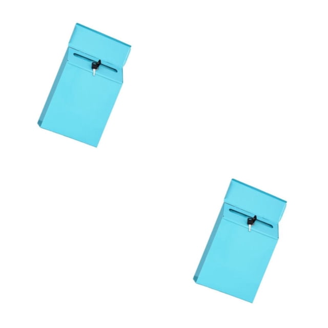 Advancent Buzón de metal resistente a la intemperie, diseñado para soportar elementos, buzón de correo, ranuras decorativas para puerta de Type1 NO1