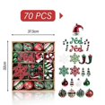 thumbnail image 2 of Christmas more than 70 holiday birthday electroplating painted hanging decorations Christmas tree pendants 26s, 2 of 5