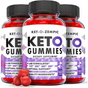 (3 Pack) Ket-O-Zempic Keto ACV Gummies - Supplement for Weight Loss - Energy & Focus Boosting Dietary Supplements for Weight Management & Metabolism - Fat Burn - 180 Gummies