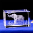 thumbnail image 2 of Regalos de elefante BOOFIRE arte de cristal grabado 3D, 2 of 2