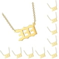 thumbnail image 3 of Qarigey Collar con colgante de número para mujer, gargantilla Universal para mujer, regalo de Navidad, cadena para el cuello, cadenas, fiesta Type1 NO1, 3 of 6