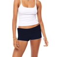 thumbnail image 4 of LMLYSoH Women Mini Shorts Solid Color Ruched Low Rise Tight Shorts Casual Booty Shorts Summer Streetwear, 4 of 9