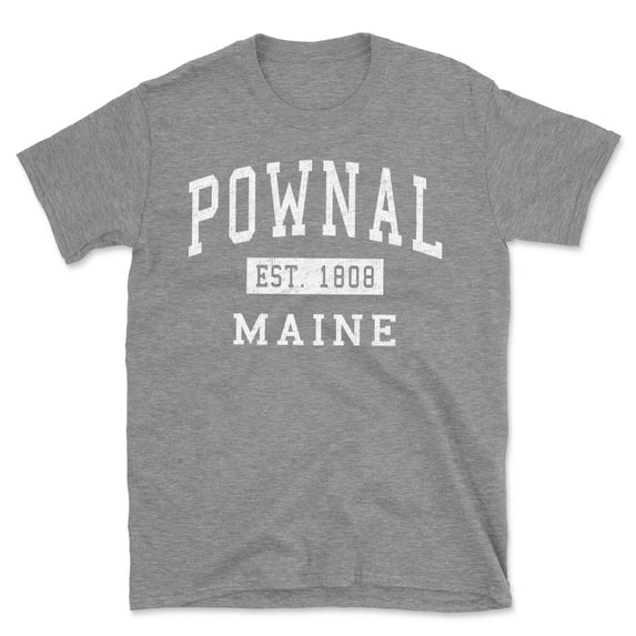 Pownal Maine Classic Established Men's Cotton T-Shirt