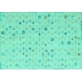 thumbnail image 1 of Ahgly Company Indoor Rectangle Abstract Turquoise Blue Modern Area Rugs, 6' x 9', 1 of 4