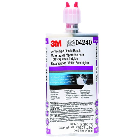 3M 04240, Semi-Rigid Plastic Repair Adhesive