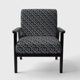 thumbnail image 3 of Designart "Squares Pattern" Upholstered Scandinavian Accent Chair - Arm Chair, 3 of 5