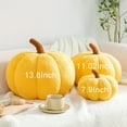 thumbnail image 4 of AUQ 2Pcs Pumpkin Shaped Plush Pillows,Soft Lamb Fleece Decorative Cushion with PP Cotton Filling,Perfect for Sofa, Bed, and Home Décor,Green, 4 of 6