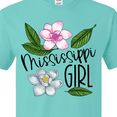 thumbnail image 4 of Inktastic Mississippi Girl Magnolia Flowers and Leaves T-Shirt, 4 of 5
