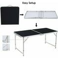 thumbnail image 4 of SUSUZI 4 Feet Folding Camping Table, Portable Lightweight Outdoor Table with Adjustable Legs for Travel Picnic Cooking Beach, 4 of 9