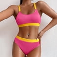 thumbnail image 4 of CAICJ98 Two Piece Swimsuits for Women Womens Tankini Swimsuits High Waisted Bathing Suits Tummy Control Ruffled Top Swimwear Two Piece Swimming Suits B,M, 4 of 5