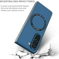 thumbnail image 2 of Magnetic Phone Case for Samsung Galaxy Z Fold5 5G Compatible with Magsafe, Military-Grade Shockproof Case with Built-in Magnet Circle for Samsung Galaxy Z Fold 5, MS Navy Blue, 2 of 18