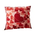 thumbnail image 2 of Valentine's Day Love Pillow Soft Plush Decorative Throw Cushion, Romantic Home Gift for Couples Red, 2 of 3