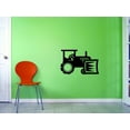 thumbnail image 1 of Custom Decals Tractor Wall Art Size: 12 X 12 Inches Color: Black, 1 of 1