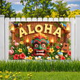 thumbnail image 5 of Colorful Design Aloha Banner Decorative Elements Tropical Flowers Luau Theme Hawaiian Party Decoration for Summer Celebration Tropical Event Beach Party, 5 of 8