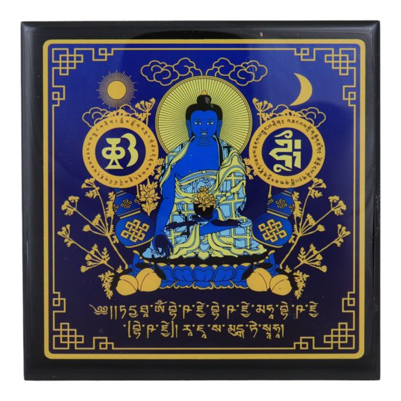 Feng Shui Medicine Buddha Plaque