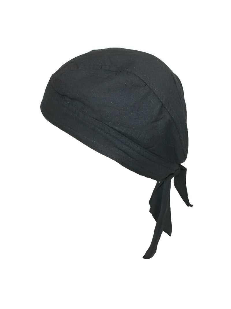 Breathable Head Wraps Cotton Doo Rags & Skull Caps - 4 Pack For Work & Sports Cotton Skull Caps Bandana Motorcycle Helmet Liners - Foto 6